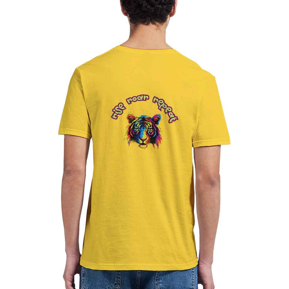 Personalized Colorful Lion T-Shirt – Strength & Lifefulness Design