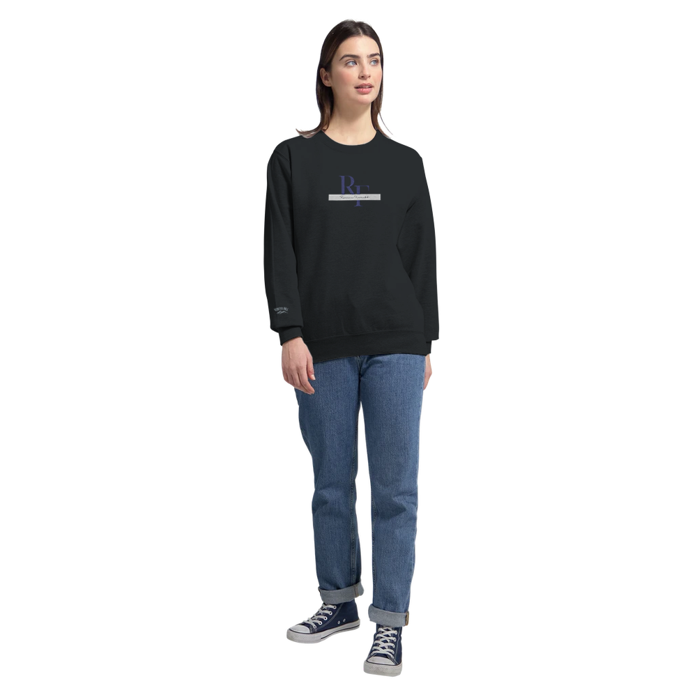 Romana Farrukh Premium Unisex Crewneck Sweatshirt – Heavenly Happiness by Winter Hill