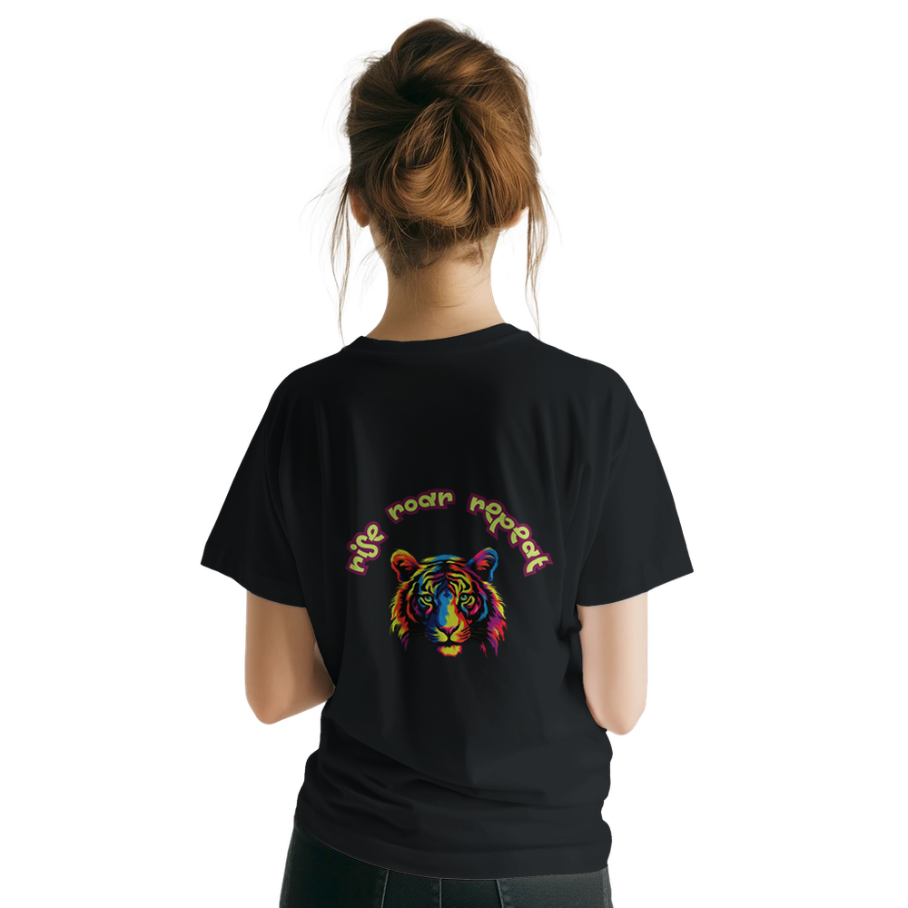 Personalized Colorful Lion T-Shirt – Strength & Lifefulness Design