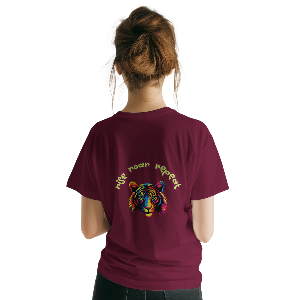 Personalized Colorful Lion T-Shirt – Strength & Lifefulness Design