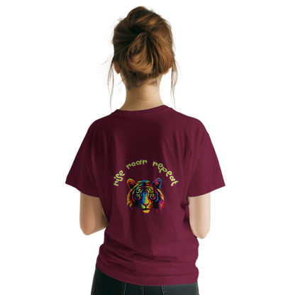 Personalized Colorful Lion T-Shirt – Strength & Lifefulness Design