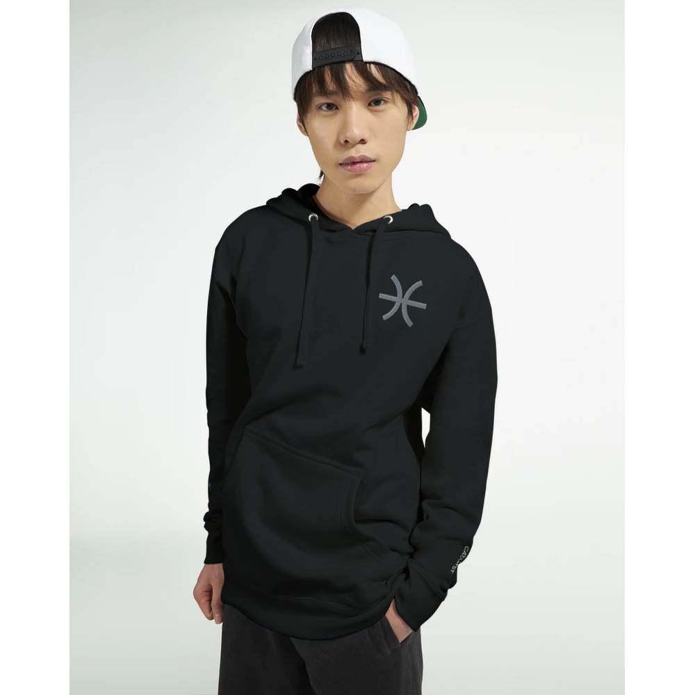 Personalise Music-Inspired Unisex Hoodie with Zodiac Logo