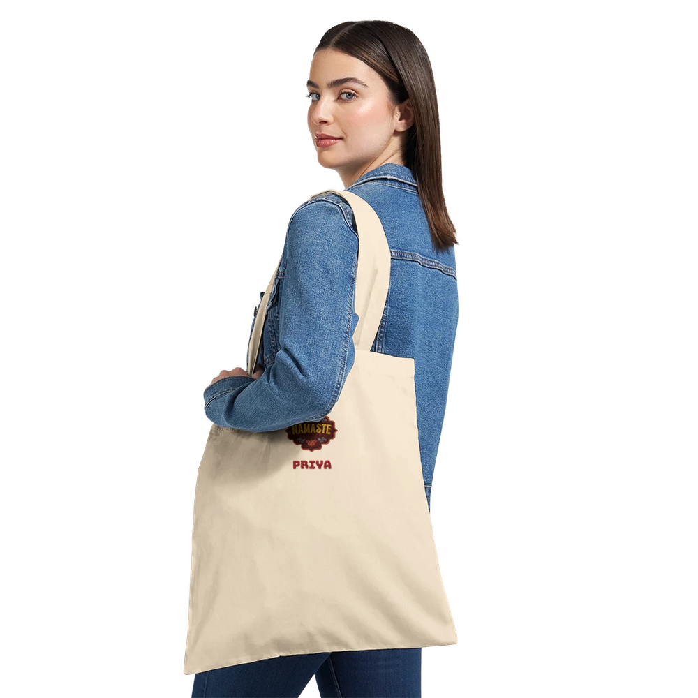 Personalized Namasta Tote Bag – Mother's Day Special with Embroidered Design